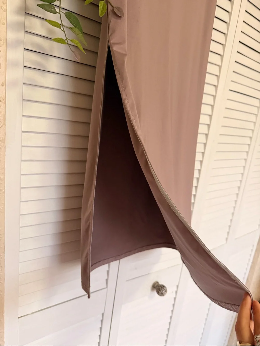 Ediked stylish stretch Midi soft Skirt tulip Taupe Elastic perfect w band tee s